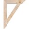 Ekena Millwork Traditional Traditional Smooth Bracket w/ Offset Brace, Douglas Fir, 5 1/2"W x 24"D x 32"H BKT0604X24X32TRA01SDF - alternate 4
